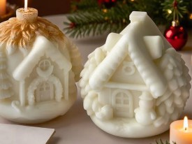 Molde silicona casi Navidad con Papa Noel